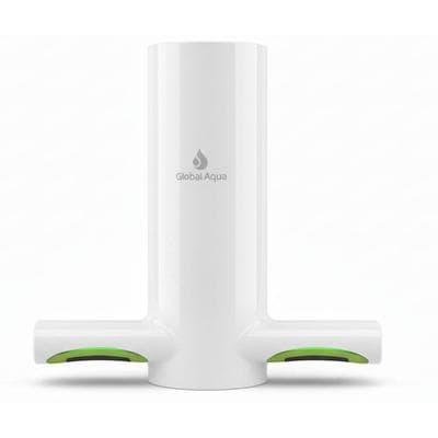 Global Aqua Profi-Händetrockner Global-Aqua NovaStorm V5 (Weiß) – 7s Rekord-Trocknung | Hygienefilter + UVC-Licht | ECO-Sensor | Slim-Design