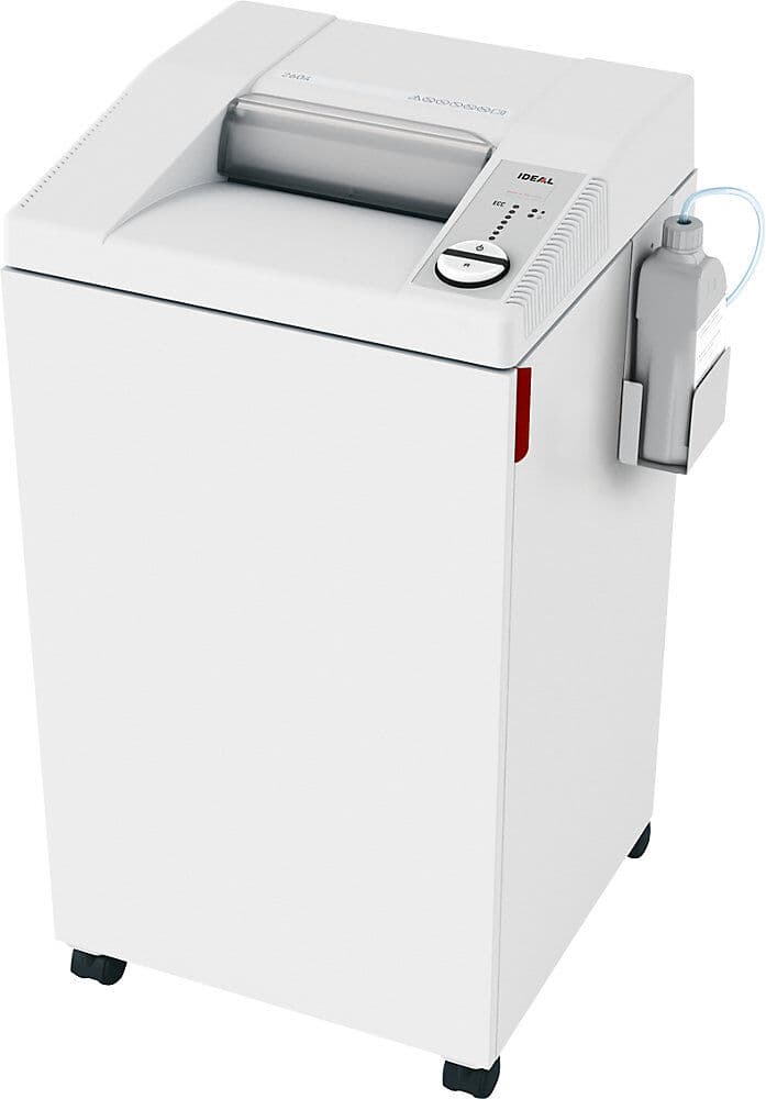 Aktenvernichter 2604 CC mit Öler, Auffangvolumen 100 l, Partikel, 4 x 40 mm IDEAL