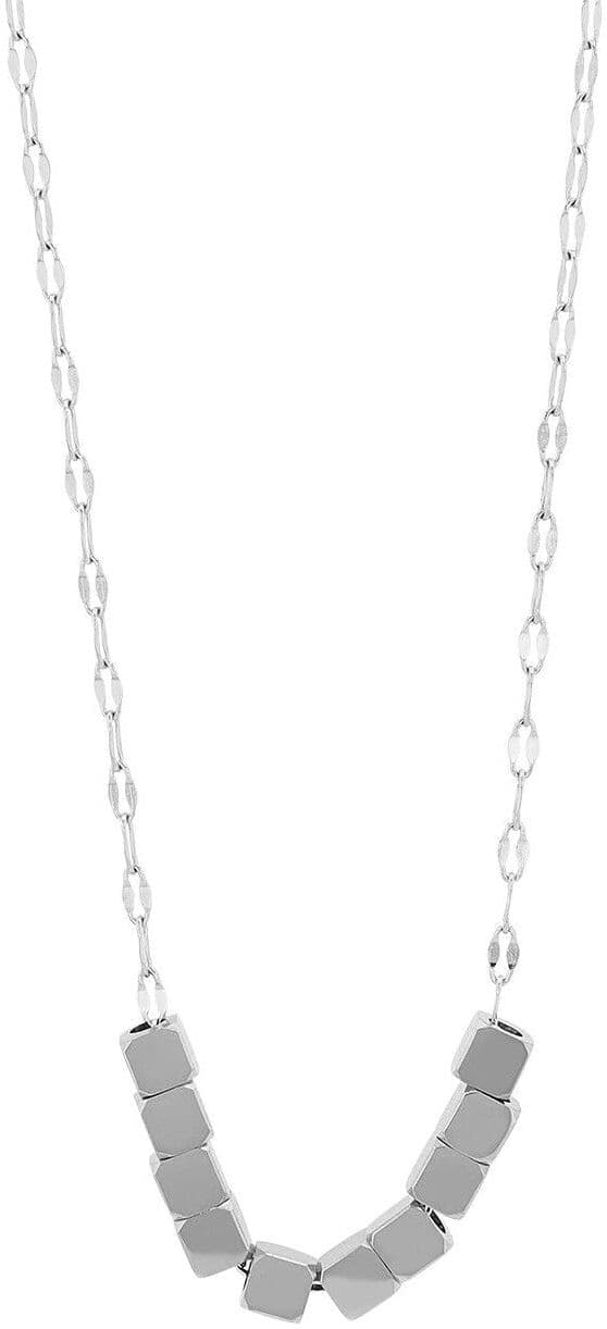 Kette mit Anhänger ADELIA´S "Adelia's Damen Edelstahl Halskette mit Anhänger" Gr. 43, silber, Halsketten, Damen, Edelstahl, Kette mit Anhänger