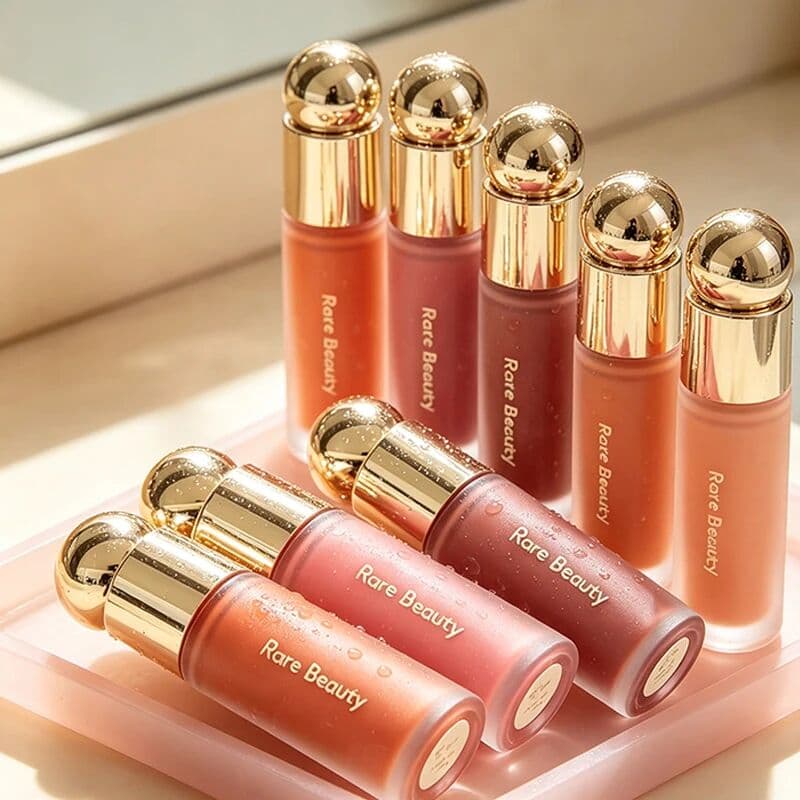 Rare Beauty Water Moisturizing Light Makeup Effect Clear Glossy Liquid Powder Blusher Matte 8 Color Eye Shadow Plate Cosmetics