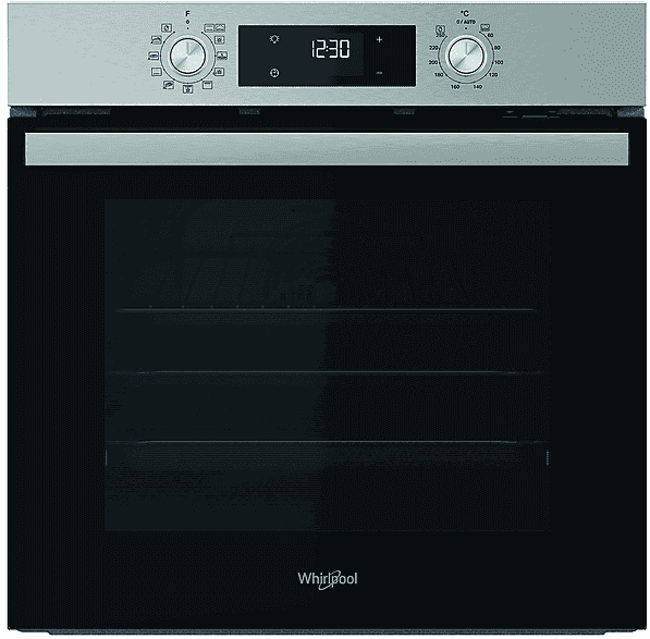 Horno - Whirlpool OMR58HU1X, Multifunción, Hidrolítica, 71 l, 59.5 cm, Guías telescópicas, Smart Clean, Inox