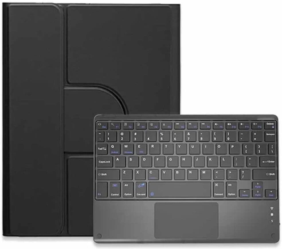 INF Étui Magnétique avec Clavier Bluetooth et Pavé Tactile - Noir, Compatible avec iPad Air 4/Air 5 10.9 pouces