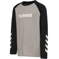 hummel hmlJR Logo Langarmshirt Kinder 1284 - rock ridge 146/152