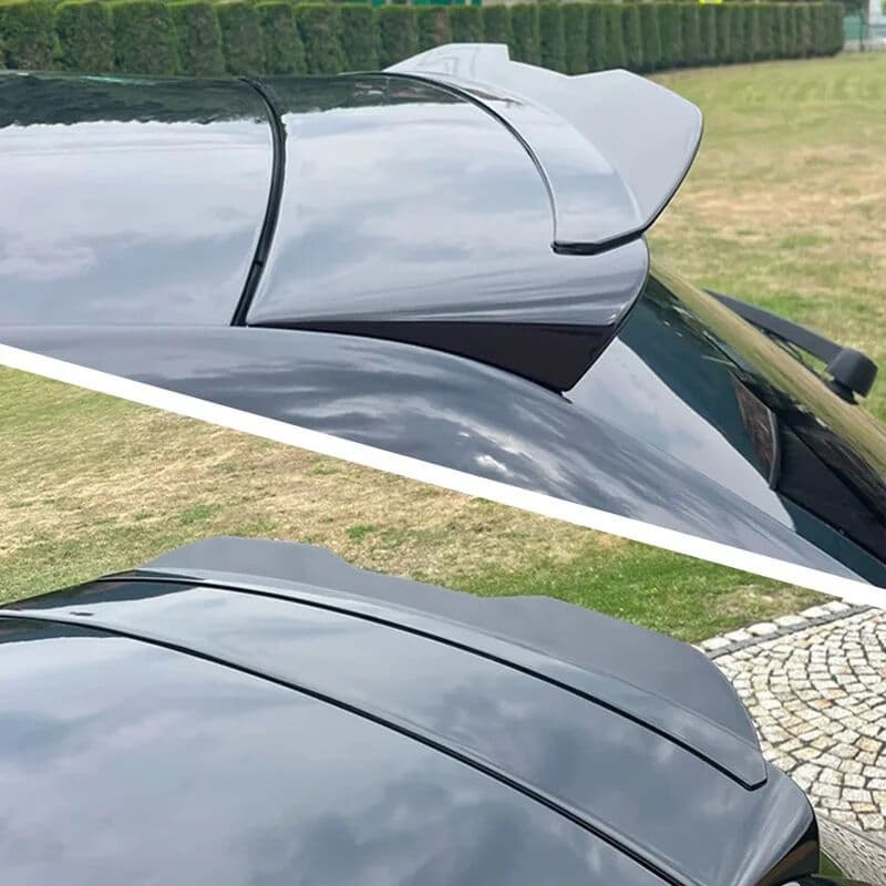 NONE 99Cm Car Universal Rear Roof Spoiler For Ford Accessories Fiesta Edge Focus Gloss Black ABS