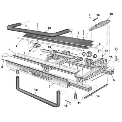Van Mark Mark IV Industrial TrimMaster 60 Series Power Lock Parts 4107 Lock Handle Bracket