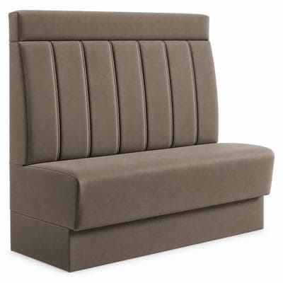 RIVOR Möbel Dinerbank Chicago 01 Max 160 cm Samt Avelina Braun 9811