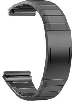 Everyday Crate Huawei Watch 4 Pro Titanium Watch Band Bamboo Joint Metal Replacement Strap With HW Buckle grey