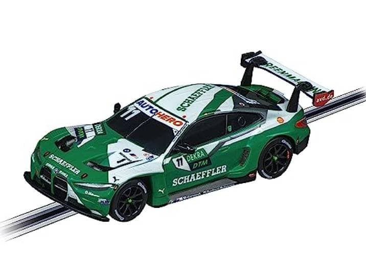 Carrera - 20064225 -BMW M4 GT3 Schubert Motorsport, slotcar op schaal 1:43, echte licentie, gedetailleerde zilver-groene lak, sportief en authentiek design, ready-to-race, autoracebaan