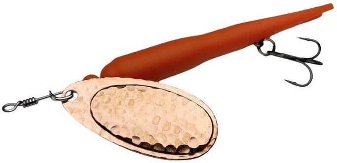 Karlk Flying C Spinner "Skjern Å"-20 Gr. (Blad#4)-Orange/kobber Blad