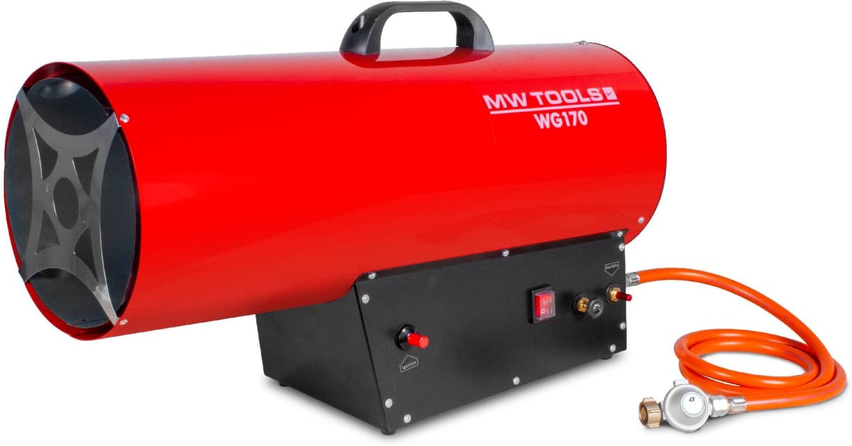 Canon à chaleur portable au gaz 30-50kW puissance variable conforme ERP MW Tools WG170
