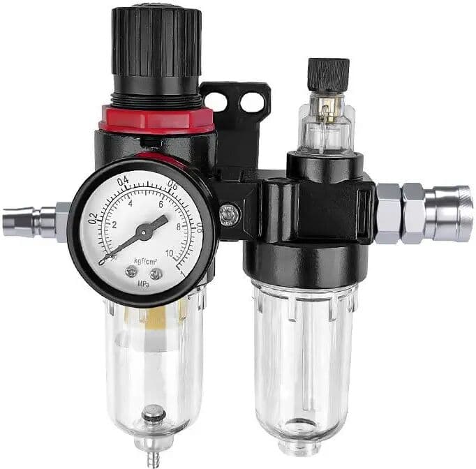 NONE AFC2000 AFR2000 + AL2000 G1/4 Air Compressor Oil and Water Separator Air Filter Is Used to Reduce the Pressure Valve Regulator