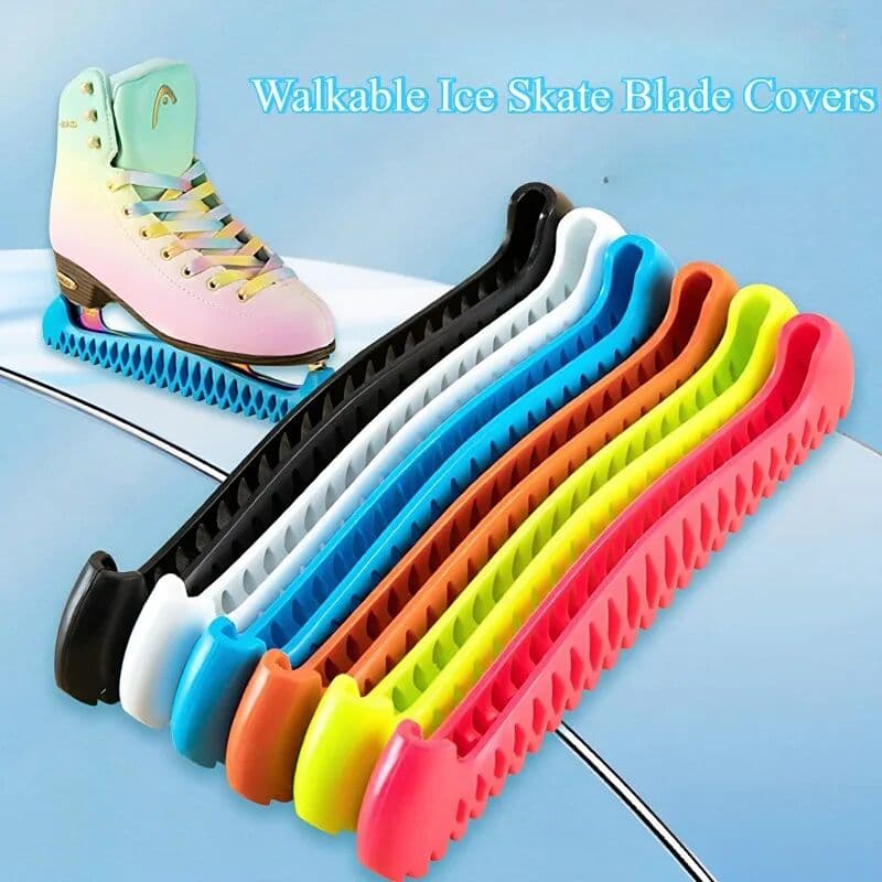 NONE 1 Pair S/L/XL Walkable Ice Skate Blade Cover TPU Figure Skate Hockey Adjustable Skates Ice Knife Blade Guard Skate Protector
