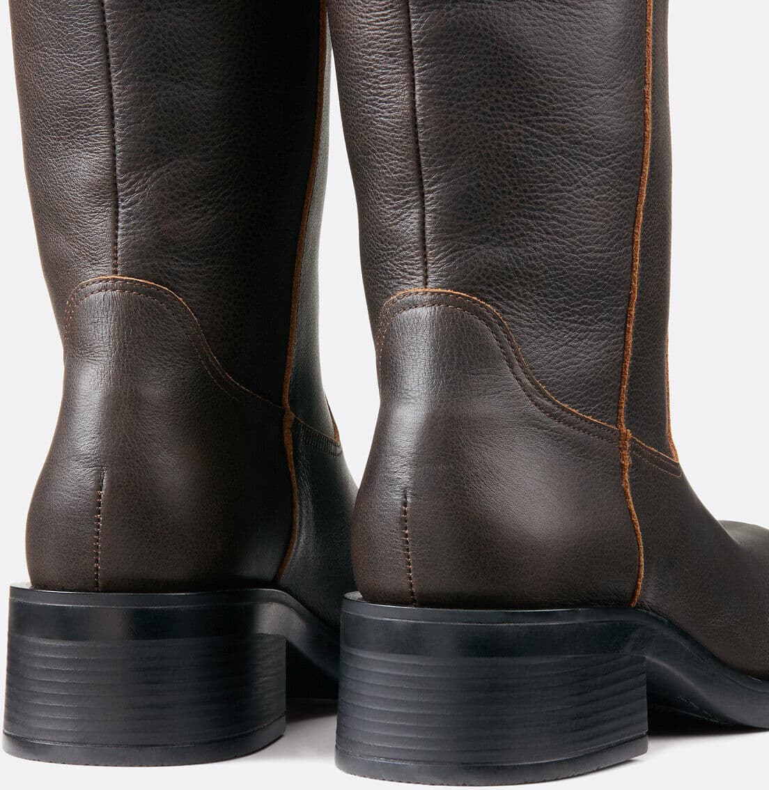 LA REDOUTE COLLECTIONS Bottes droites esprit motard en cuir