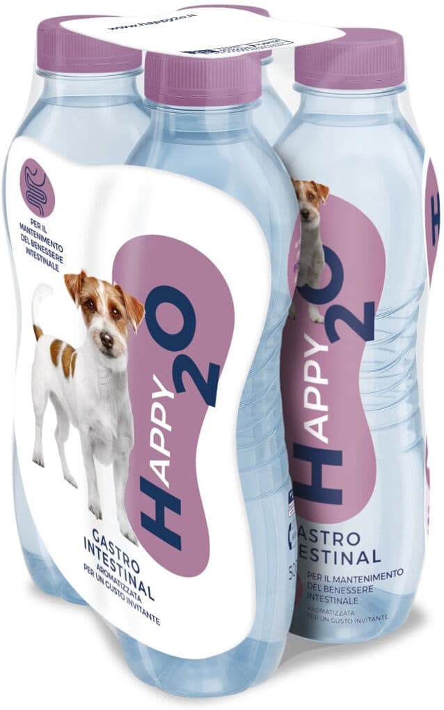 Happy2O Gastrointestinal Acqua Funzionale per Cani 4X500ML