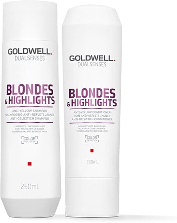Goldwell Dual Senses Blonde & Highlights Anti-Yellow Shampoo 250ml and
