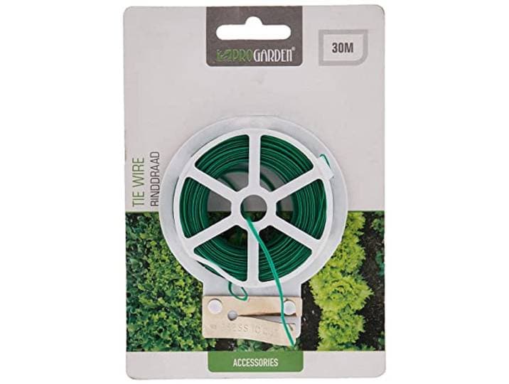 Pro Garden 30 m voor planten bloemen twist draad gebonden voor tuinbevestiging met cutter
