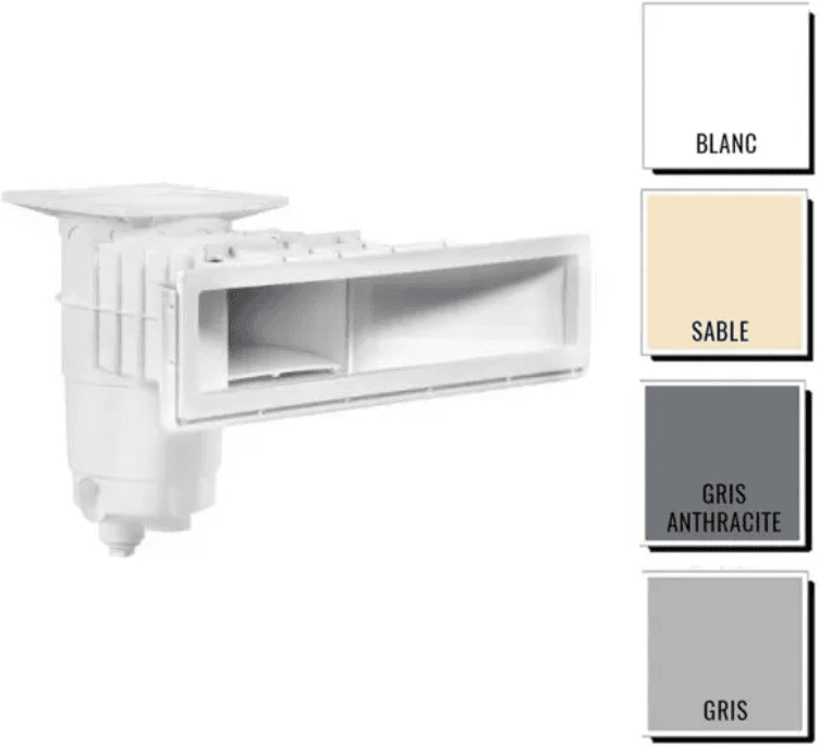Skimmer miroir Weltico A600 Design - piscine béton/liner