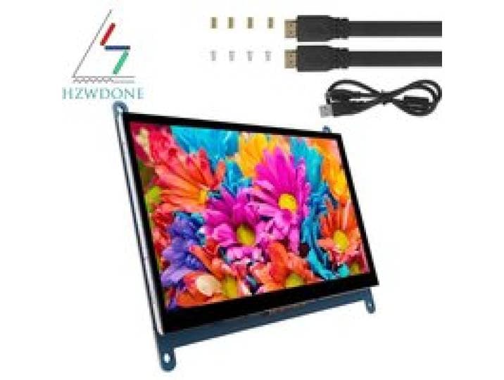 7 Inch Raspberry Pi 4/3/2/B/B+/A+ Monitor 1024x600 IPS 5-punts capacitieve touchscreen Drive Gratis HDMI-display voor Win 7/8/10