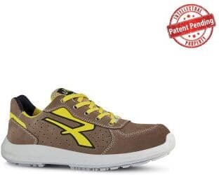 Scarpe U Power Dorado basse S1P ESD, pelle scamosciata traspirante Personalizzate o neutre U-Power