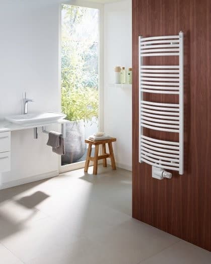 Zehnder Design-Heizkörper Zeno Bow, 1184 x 495 mm, Beach Gold, Warmwasserbetrieb, ZZ400250GE00000 ZZ400250GE00000
