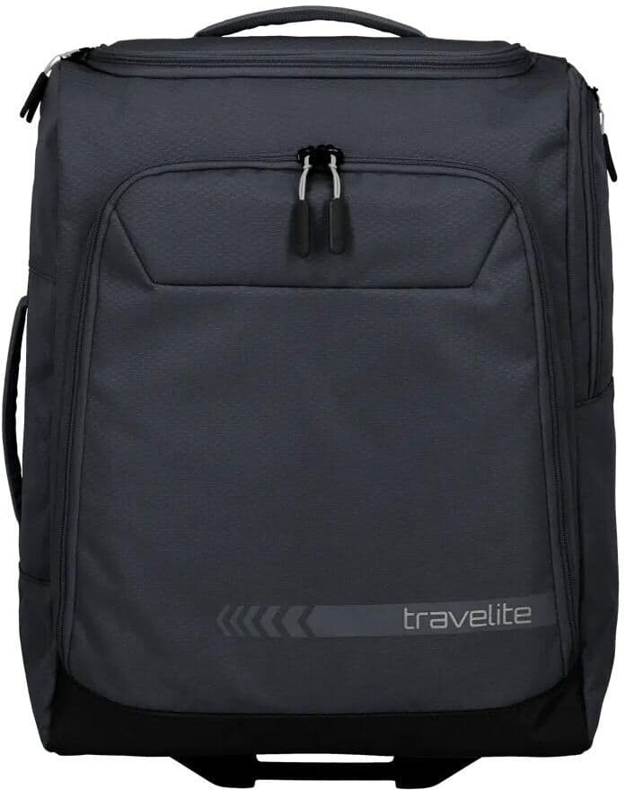 Koffer TRAVELITE "Kick Off S", Damen, Gr. B/H/T: 55cm x 40cm x 20cm 44 l, grau (anthrazit), Polyester, Koffer Koffer anthrazit B/H/T: 55cm x 40cm x 20cm 44 l