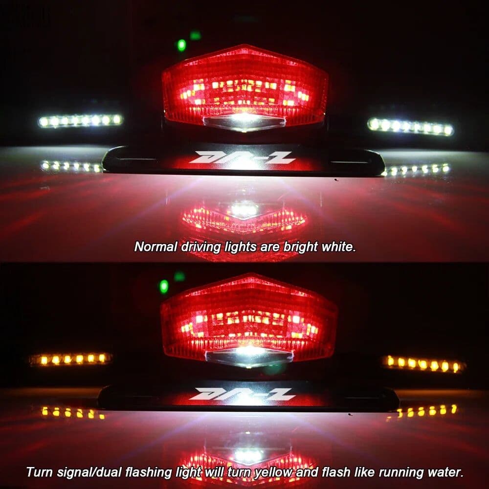 NONE License Plate Holder Fender Eliminator Rear Tail Tidy LED Brake Lights and Turn Signals For Suzuki DRZ400S DRZ400SM DRZ400E