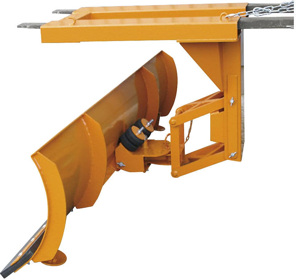 Schneeschild für Gabelstapler, mit Polyurethanschürfleiste, Schildbreite 2100 mm, enzianblau, 200 x 80 mm Eichinger