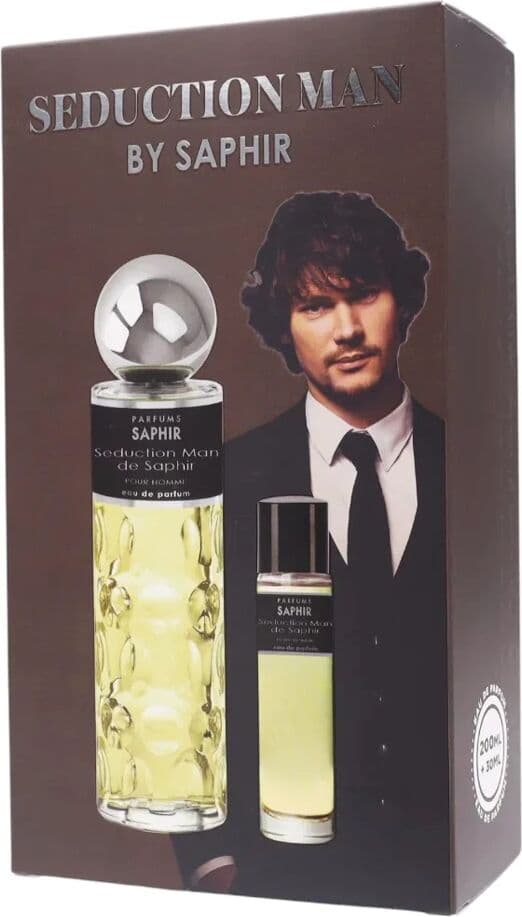 Saphir Box profumo Seduction Man uomo da 200 ml + 30 ml Eau de parfum