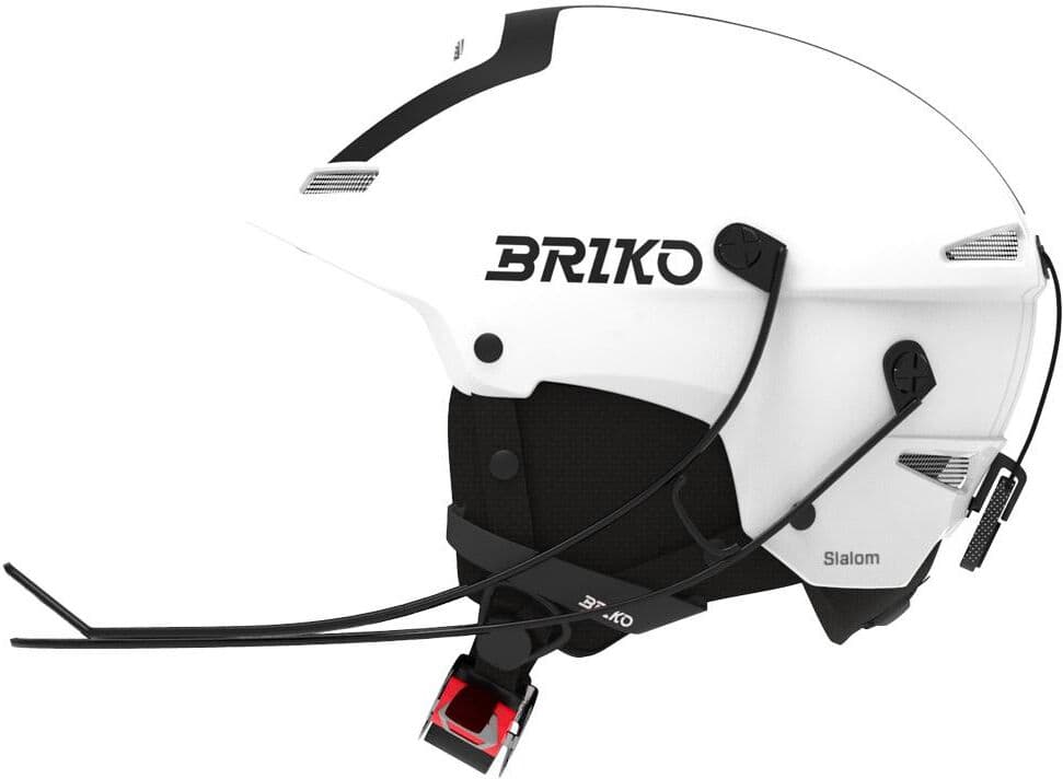 Briko  - Slalom Epp 2.0 Shiny White Black - S - Casque de ski