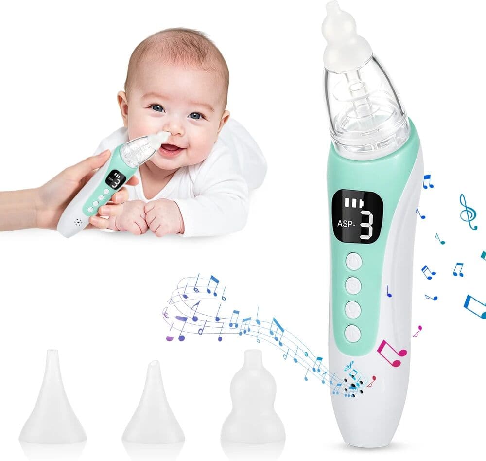 Hailicare 2026  Electric Pattern Baby Nasal Aspirator Rechargeable  born Nasal Cleaner Suck Out Nasal Mucus Prevent  Congestion