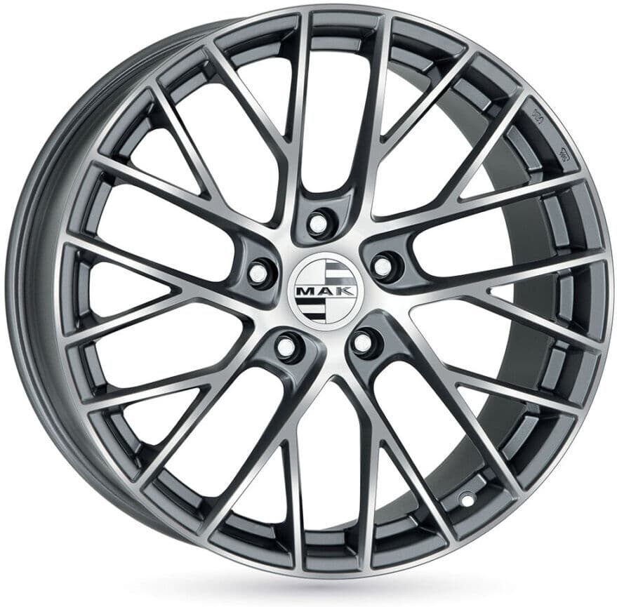 Jante Alu Mak Monaco - 21 Pouces - Gunmetal Face Polie