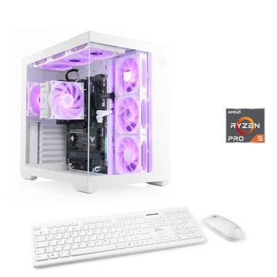 CSL PC "Vitrum Advanced V24482", weiß, Microsoft Windows 11 Home (64 Bit), 32 GB RAM 1.000 GB SSD, Desktop-PCs, PC