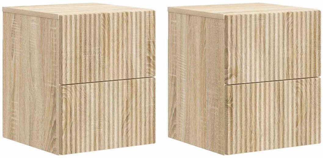 17 Stories 33 cm W Bedside Table Grey Sonoma 40cm H X 33cm W X 34.5cm D