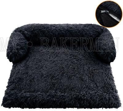 Inspired Finds Washable Warm Dog Bed Sofa Soft Winter Pet Nest Bed And Furniture Protector Mat For Cats And Dogs midnight Black xxl For 99ibs
