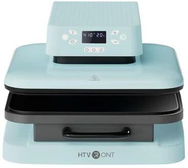 Lush Living Finds Automatic Heat Press, One Key Auto Pressure DIY Sublimation & Iron On HTV Machine For Crafts, T Shirts, Bags blue