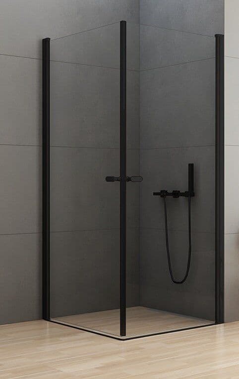 New Trendy New Soleo Black 90x100x195 cm kabina prostokątna przejrzyste D-0231A/D-0232A