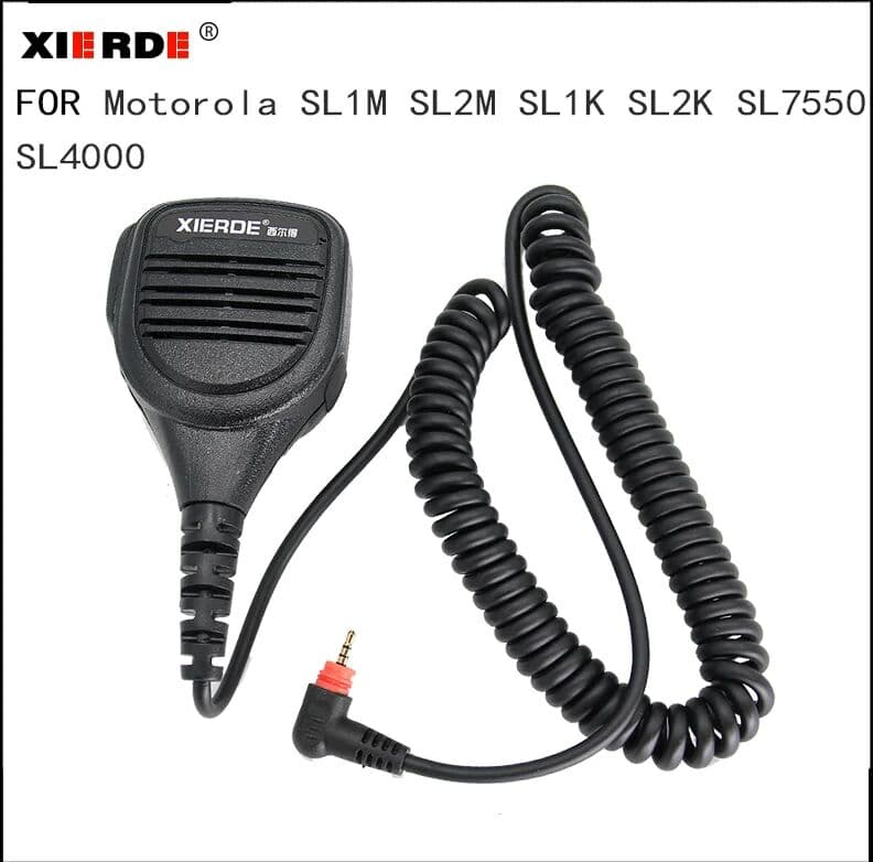 XIERDE Speaker Microphone For MOTOROLA SL1M SL1K SL1600 SL300 SL7500 SL400 SL4000 SL7550 TLK100 Two Way Radio Micphone