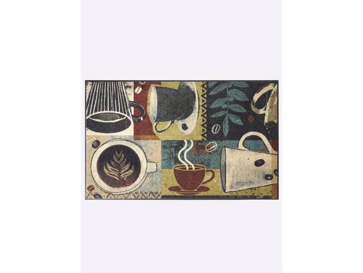Fussmatte SALONLOEWE Gr. 1, beige, braun, bedruckt, B:40cm H:7mm L:60cm, Polyamid, Teppiche, Fussmatte