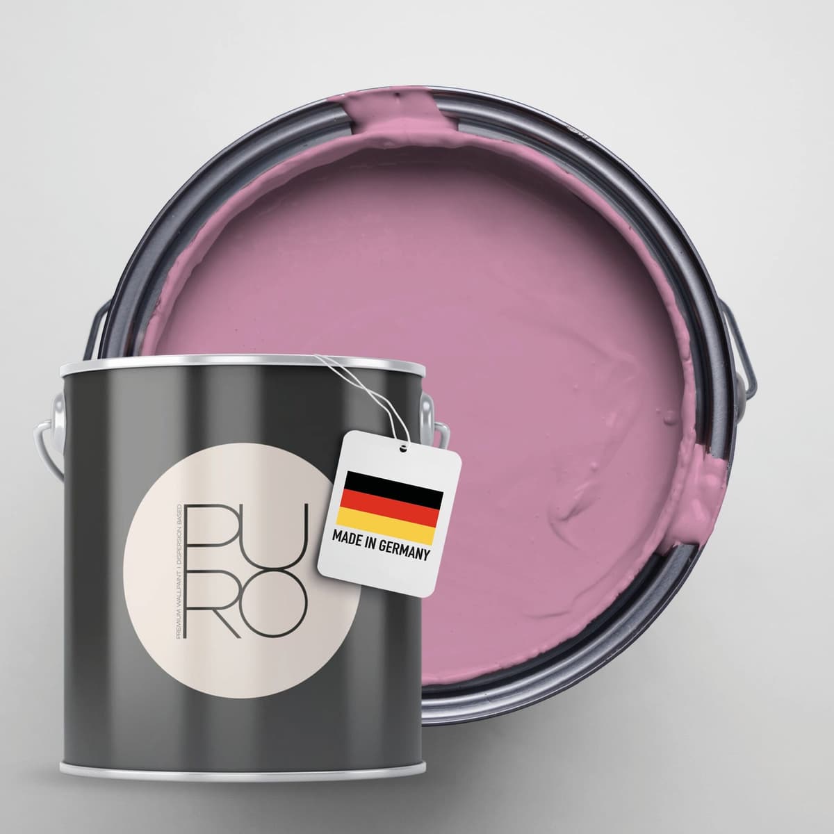 Wandfarbe A.S. CRÉATION "Premium Innenwandfarbe PURO Tuchmatt lovely rose", rosa (c2010 lovely rose), 1 l 1ml, Farben, Wandfarbe, ideal für Wohnzimmer, Schlafzimmer, Flur und Küche, Farbwelt Rosa