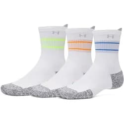 3er Pack UNDER ARMOUR ArmourDry Cushion Laufsocken 103 - white/white/reflective XL (47.5-50.5)