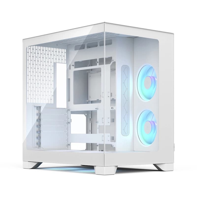 Fractal Design Pop 2 Gaming Midi Tower Κουτί Υπολογιστή με Πλαϊνό Παράθυρο και RGB Φωτισμό Λευκό FD-C-POV2A-03