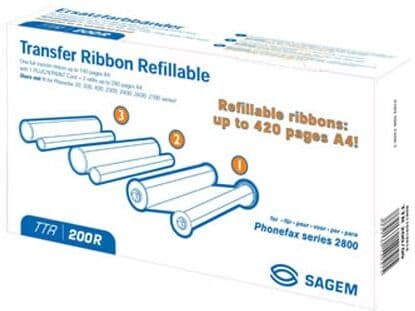 Sagem TTR200R Película de transferência + 2 recargas
