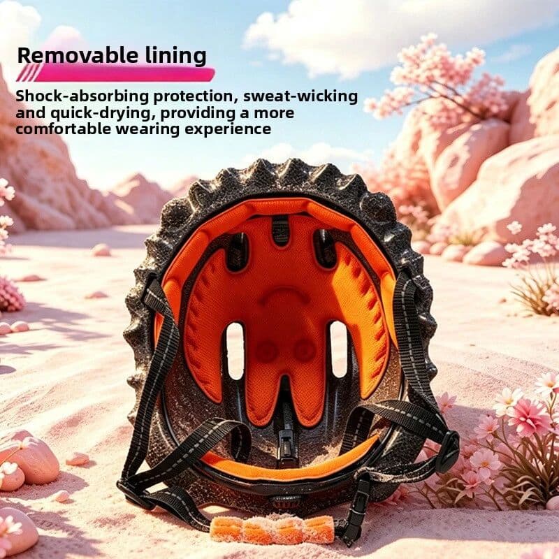 NONE Arrival Kids Cycling Helmet with Cartoon Dinosaur Design – Adjustable Fit Half-Shell Safety Helmet for Boys and Girls