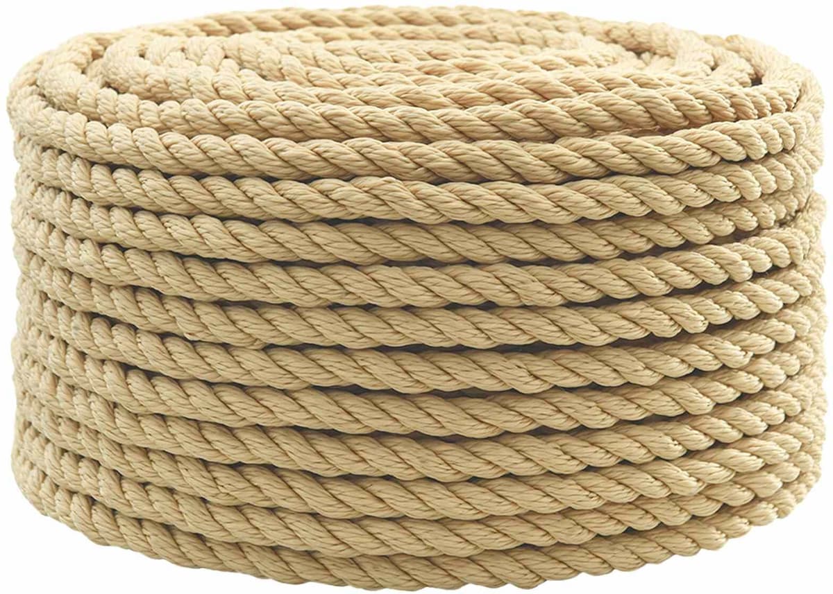 vidaXL Corde utilitaire polyvalente 16 mm 50 m Naturel PP