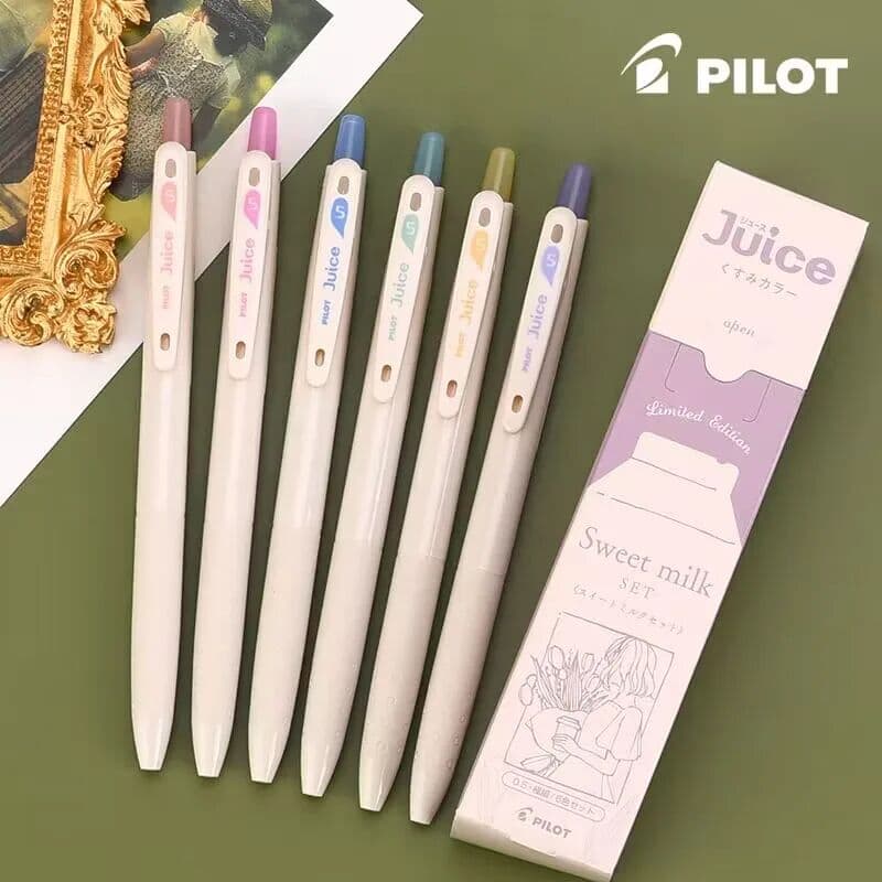 NONE PILOT Gel Pen Juice 10th Anniversary Limited Edition Retro/Milk Color Retractable 0.5mm Journaling Doodling Painting Drawing