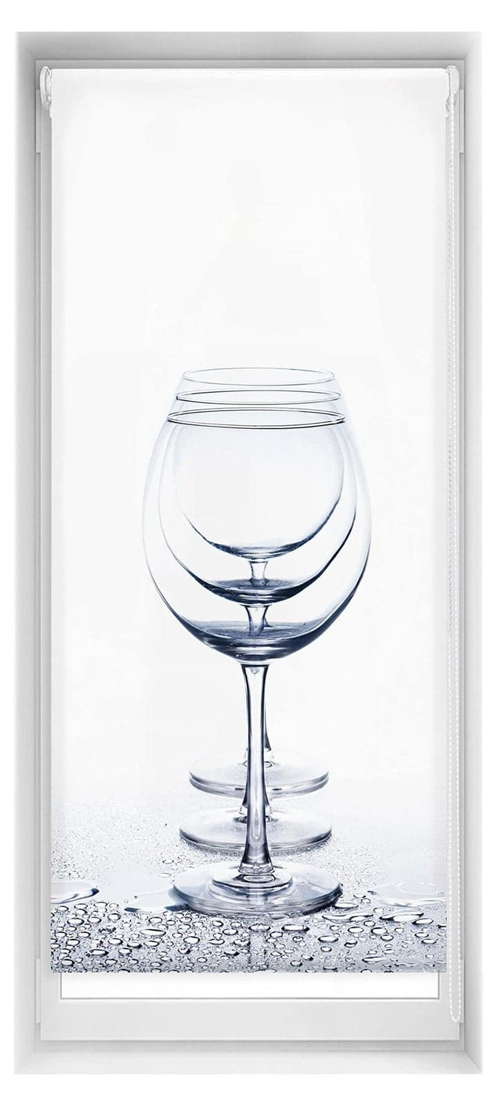 Dripio Lichtdoorlatende Jaloezie zonder boren, Kristal, B: 60 cm, H: 150 cm