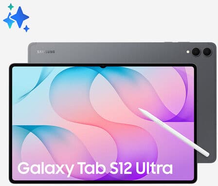 Samsung Galaxy Tab S12 Ultra, 5G, 12GB+256GB, Display 14.6'', Gray, Galaxy AI, Batteria 11.600 Mah