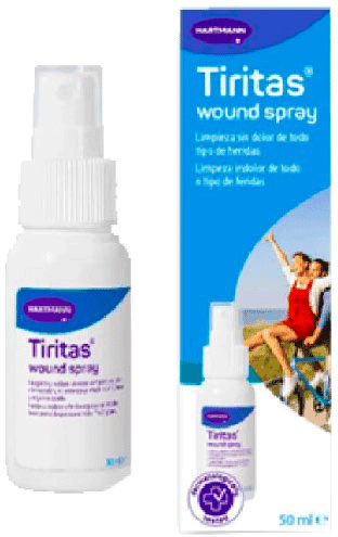 Hartmann Tiritas Wound Spray Limpeza Feridas 50ml