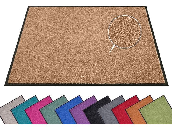 Fußmatte HANSE HOME Wash & Clean Gr. 15, braun (caramel), B:40cm H:7mm L:60cm, Kunstfaser, Teppiche, Fußmatte, Schmutzfangmatte, Türmatte, In- und Outdoor, Teppich, Läufer, waschbar