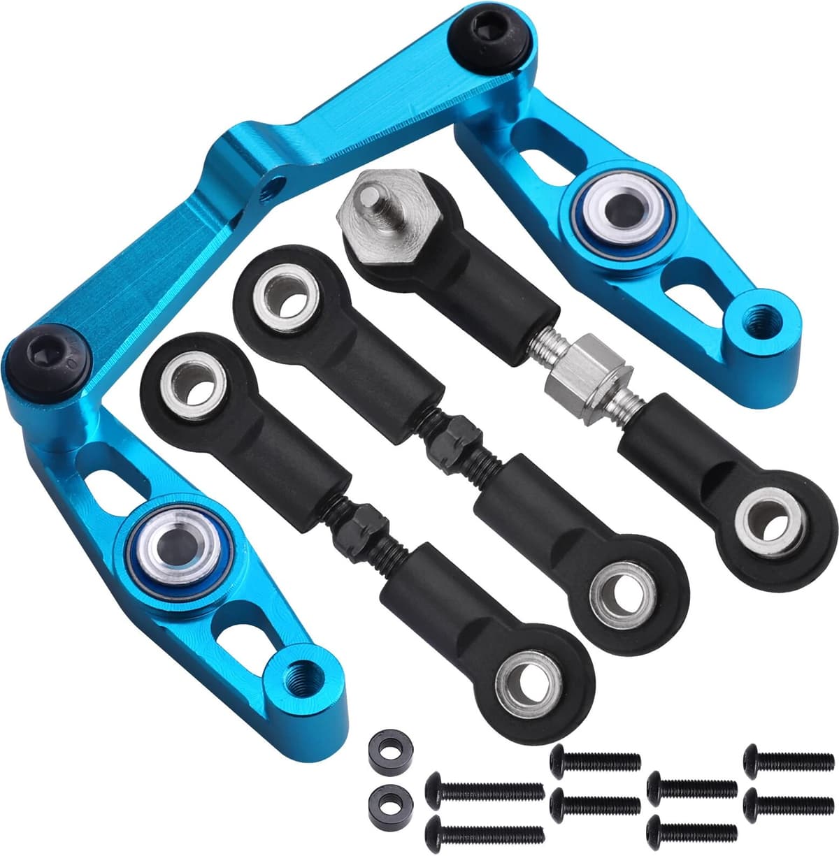 HobbyPark Aluminum Ball Bearing Steering Set for Tamiya TT02 Upgrades